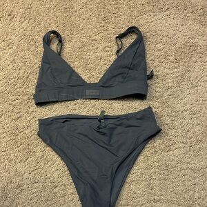 SKIMS gun metal Bikini Set